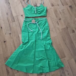 Tea n Cup Green Two-Piece Set